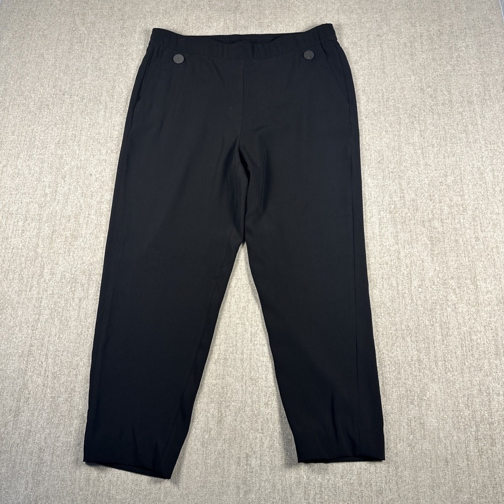 Weekends By Chico's Activewear Pants Women's 12 Black Minimalist Comfort Capsule